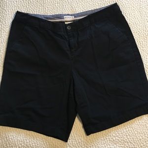 Black chino shorts